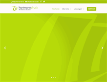 Tablet Screenshot of hartmanndruck.de